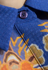 Floral Print Kaftan Shirt