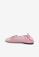 Lace-Up Ballet Flats