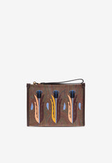 Floral Embroidered Clutch Bag