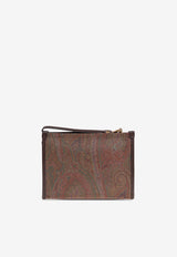 Floral Embroidered Clutch Bag