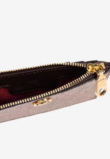 Paisley Jacquard Zip Cardholder