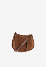 Etro Medium Pony Suede Shoulder Bag