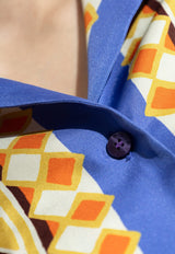 Etro Printed Silk Short-Sleeved Shirt