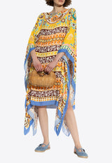 Etro Floral Print Beach Midi Dress