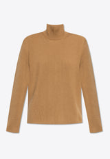 Etro Ribbed Knit Turtleneck Wool Sweater