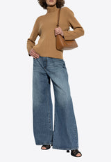 Etro Ribbed Knit Turtleneck Wool Sweater