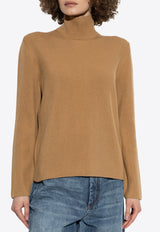 Etro Ribbed Knit Turtleneck Wool Sweater