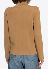 Etro Ribbed Knit Turtleneck Wool Sweater