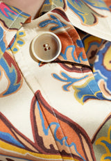 Etro Floral Print Silk Shirt