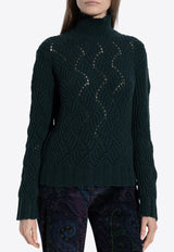 Etro Knitted Cashmere Turtleneck Sweater