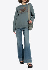 Etro Padlock Embroidered Crewneck Sweatshirt