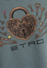 Etro Padlock Embroidered Crewneck Sweatshirt