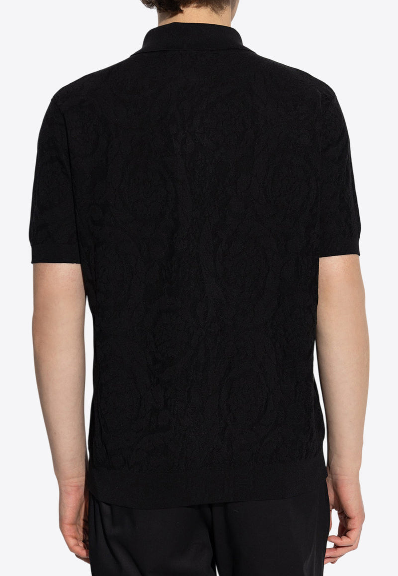 Versace Barocco Jacquard Polo T-shirt 1007765 1A09457-1B000