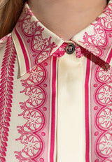 Versace Underwater Barocco Long-Sleeved Shirt