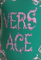 Versace Underwater Barocco Open-Back One-Piece Swimsuit