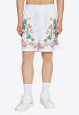 Versace Coral Theatre Print Shorts