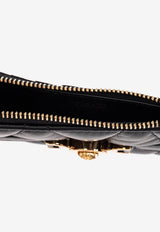 Versace Medusa '95 Quilted Zip Cardholder 1016227 1A12975-1B00V