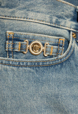 Versace Medusa Straight-Leg Faded Jeans