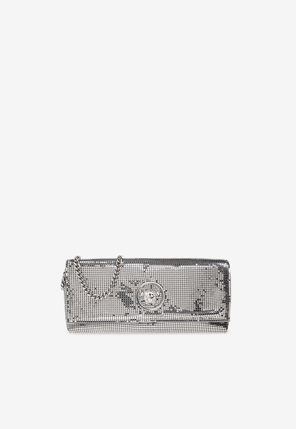 Versace La Medusa Metal Mesh Clutch Bag 1019867 1A15323-1E56V