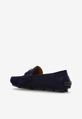Versace La Medusa Suede Loafers