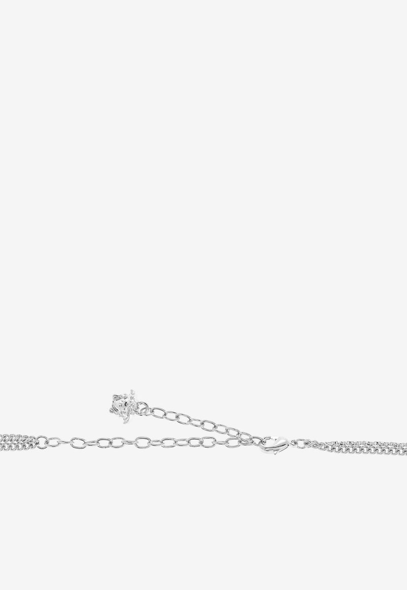 Versace Safety Pin Pendant Necklace 1020256 1A00620-3J030