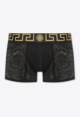 Versace Greca Waistband Lace Boxers