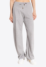 Versace Logo Embossed Track Pants