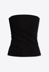 Versace Draped Strapless Top