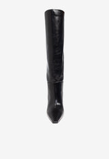 Versace V2025 85 Calf Leather High-Knee Boots