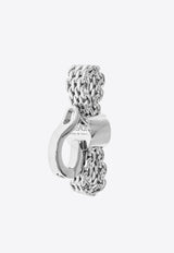 Versace Gianni Ribbon Clip Single Earring