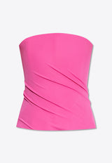 Versace Draped Strapless Tube Top