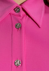 Versace Fitted Maxi Shirt Dress