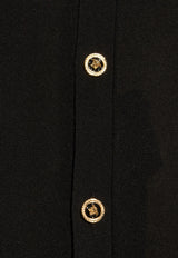 Versace Ribbed Knit Polo Cardigan