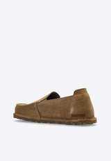 Birkenstock Utti Suede Loafers Taupe 1027517 0-GRAY TAUPE