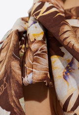 Zimmermann Coco One-Shoulder Floral Top