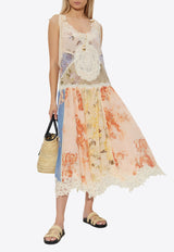 Zimmermann Cascadian Lace Floral Midi Dress