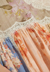 Zimmermann Cascadian Lace Floral Midi Dress