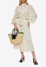 Zimmermann Rhiannon Broderie Anglaise Midi Skirt