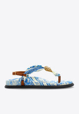 Versace Underwater Barocco La Medusa Sandals