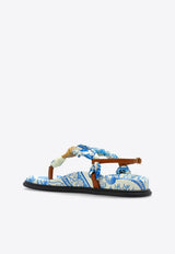 Versace Underwater Barocco La Medusa Sandals