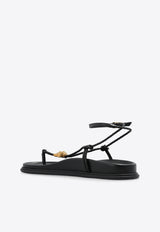 Versace La Medusa Leather Sandals