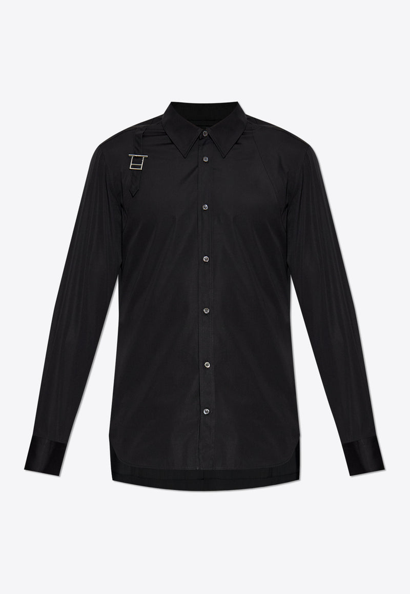 Alexander Mcqueen Harness Long-Sleeved Shirt 828259 QNAAX-1000