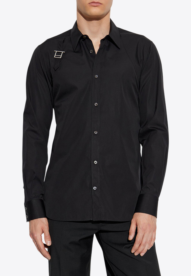 Alexander Mcqueen Harness Long-Sleeved Shirt 828259 QNAAX-1000