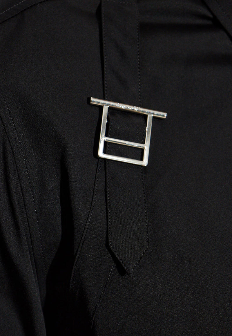 Alexander Mcqueen Harness Long-Sleeved Shirt 828259 QNAAX-1000