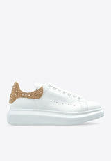 Alexander McQueen Oversized Low-Top Sneakers with Rhinestones