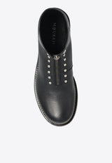 Alexander McQueen Maker Zip Ankle Boots in Grained Leather