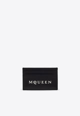 Alexander McQueen Logo Print Leather Cardholder