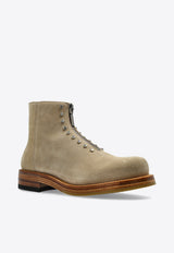 Alexander McQueen Maker Zip Suede Ankle Boots