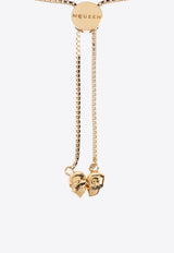 Alexander McQueen Pearl Bracelet with Crystal-Embellishment Gold 836479 J161P-1953