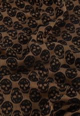 Alexander McQueen Skull Print Fringed Scarf